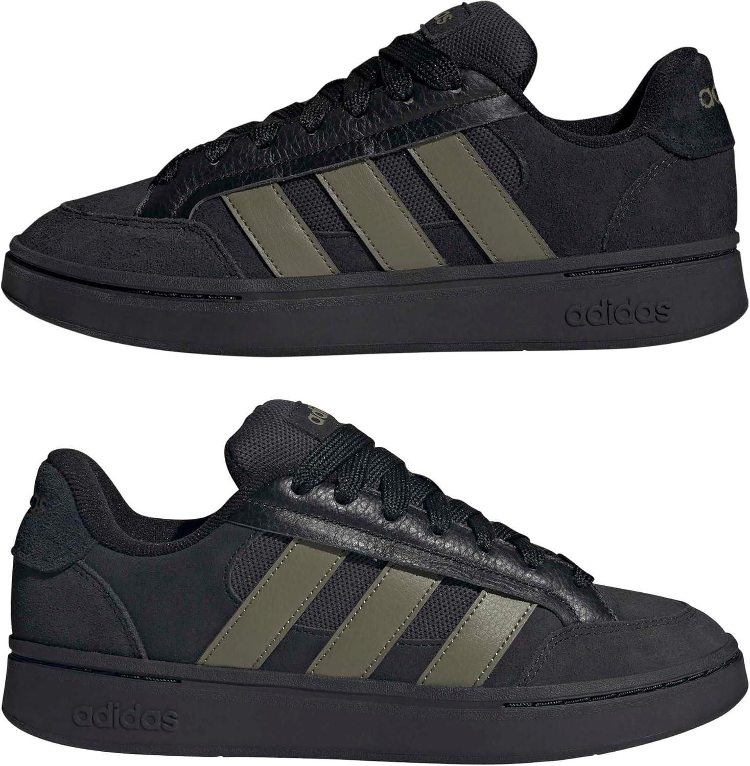 imageAdidas Mens Grand Court AlphaBlackOlive StrataBlack