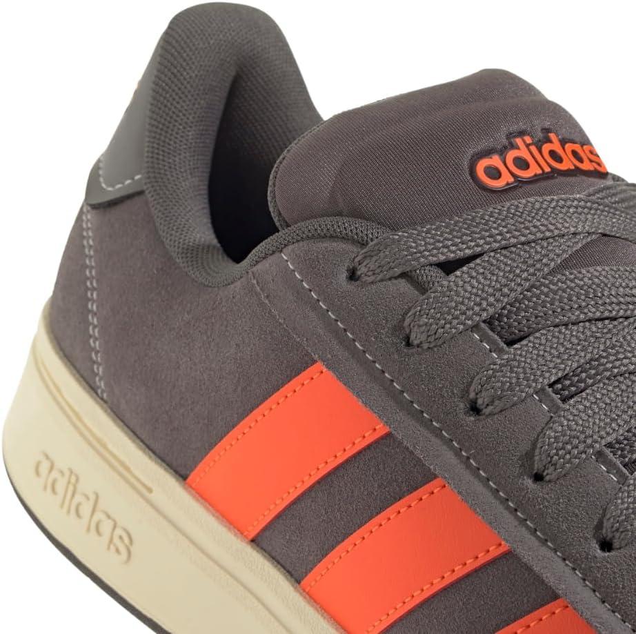 imageAdidas Mens Grand Court AlphaCharcoalImpact OrangeWarm Vanilla