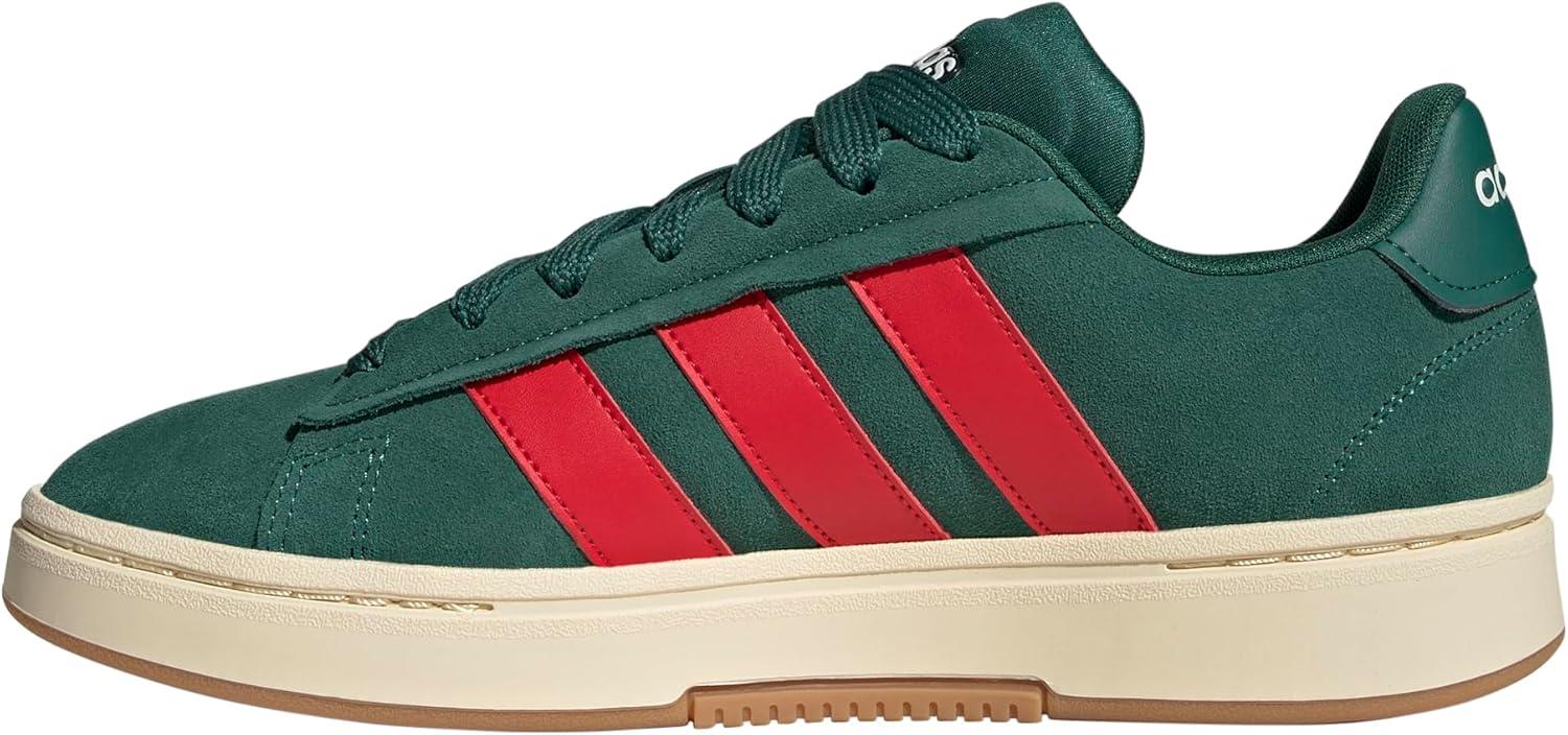 imageAdidas Mens Grand Court AlphaCollegiate GreenBetter ScarletOff White