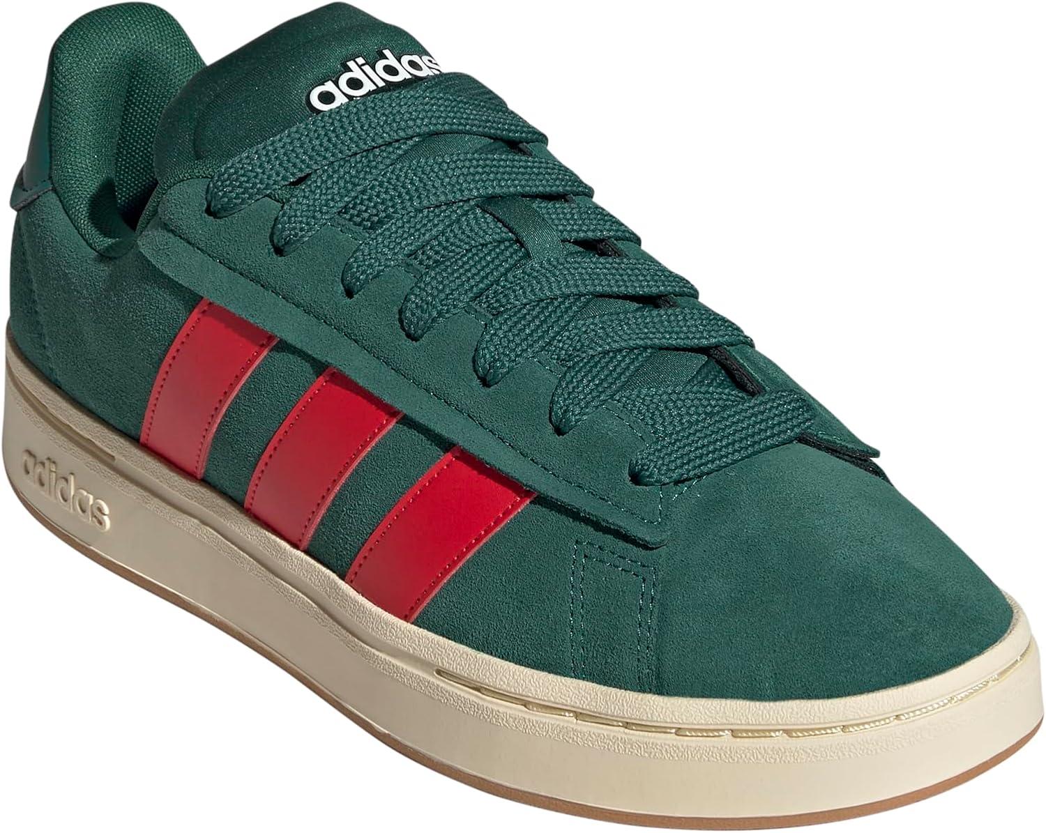 imageAdidas Mens Grand Court AlphaCollegiate GreenBetter ScarletOff White