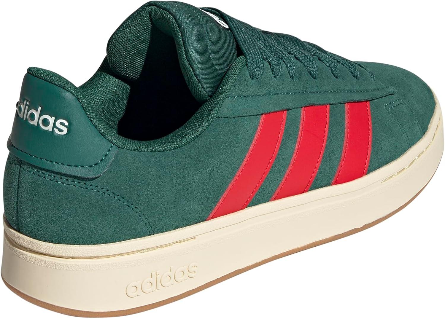 imageAdidas Mens Grand Court AlphaCollegiate GreenBetter ScarletOff White