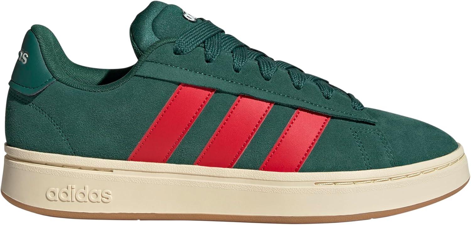imageAdidas Mens Grand Court AlphaCollegiate GreenBetter ScarletOff White