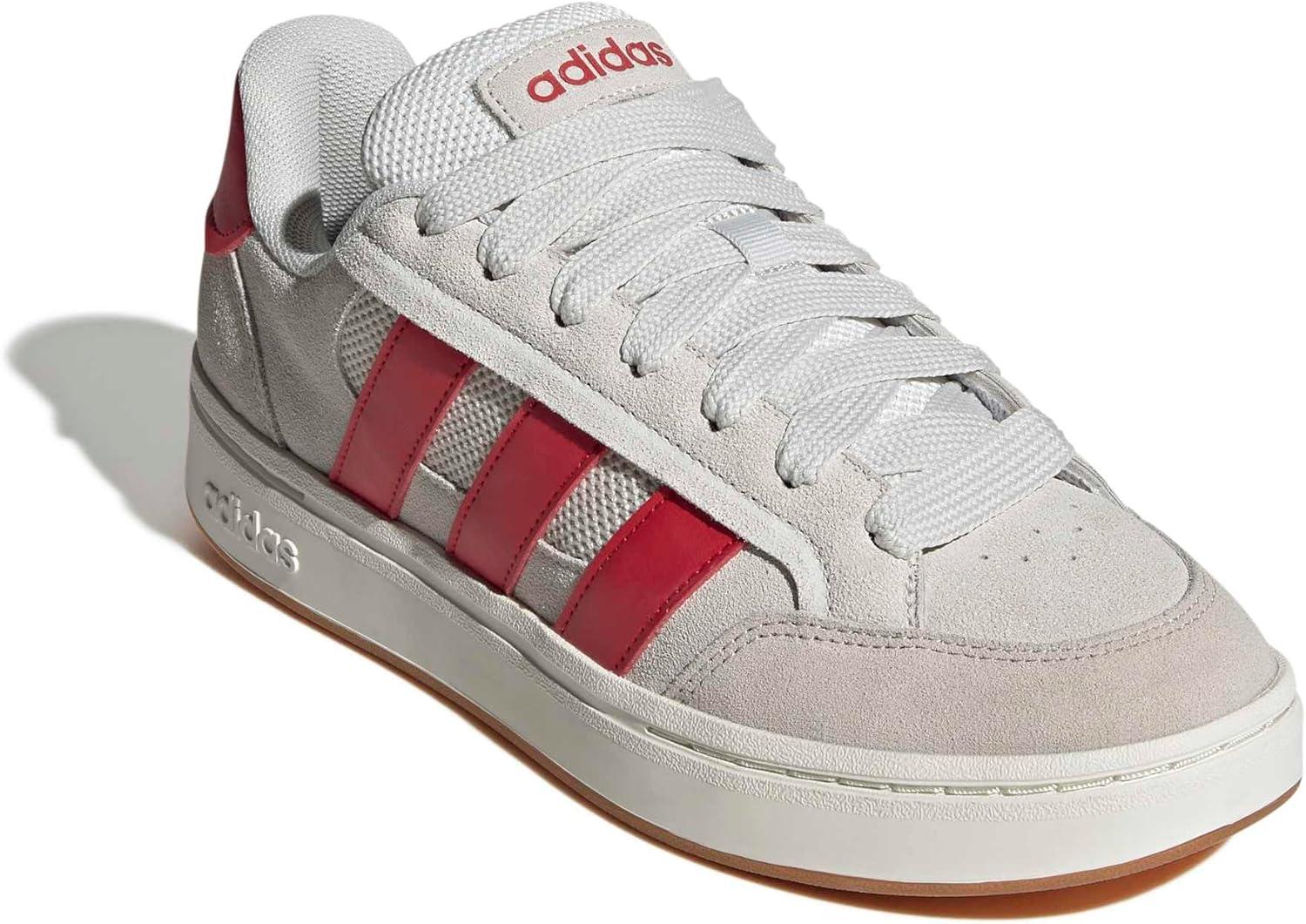imageAdidas Mens Grand Court AlphaCrystal WhiteBetter ScarletOff White