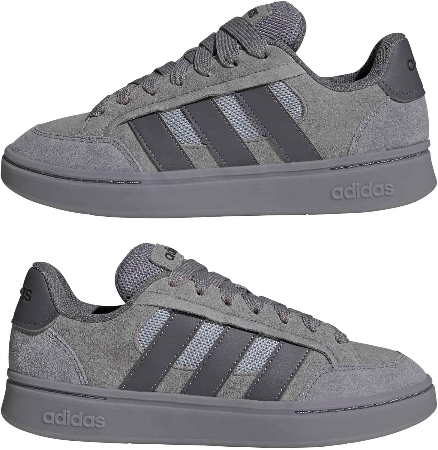 imageAdidas Mens Grand Court AlphaGreyGreyHalo Silver
