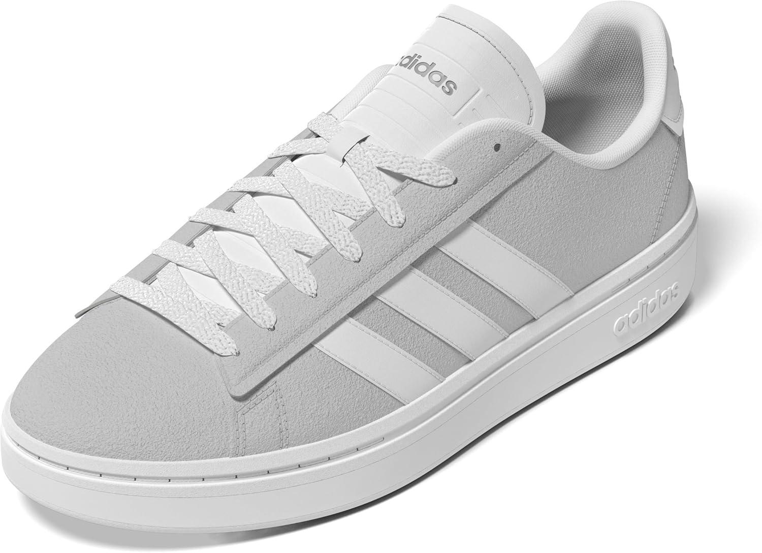 imageAdidas Mens Grand Court AlphaGreyWhiteSilver Metallic