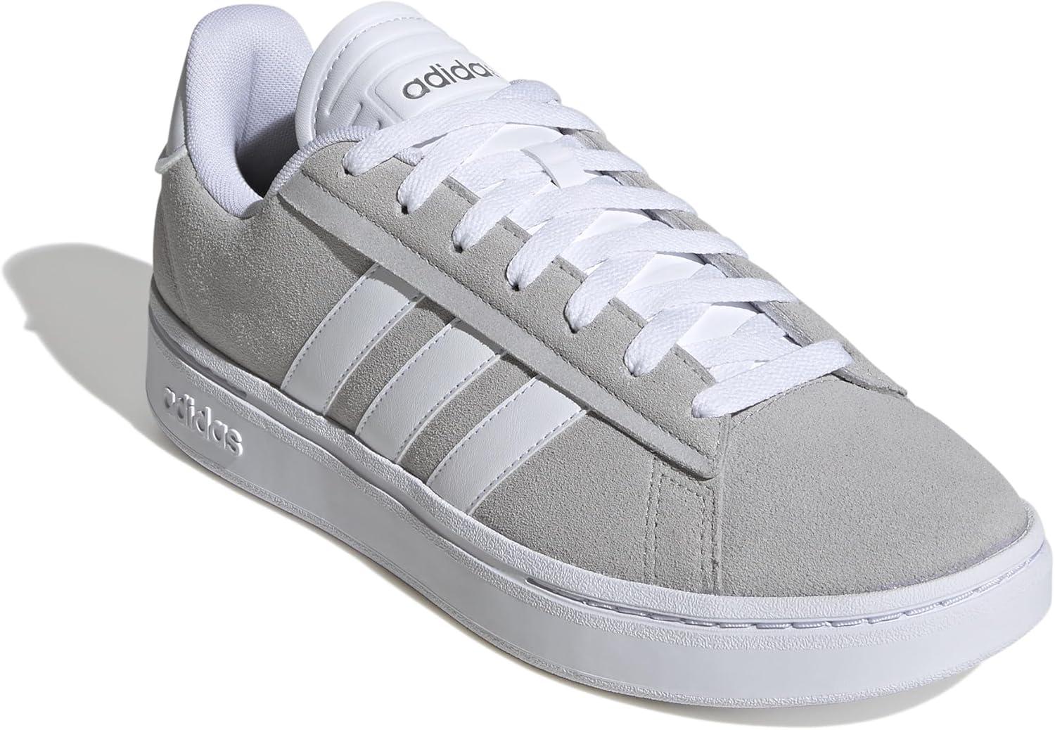 imageAdidas Mens Grand Court AlphaGreyWhiteSilver Metallic