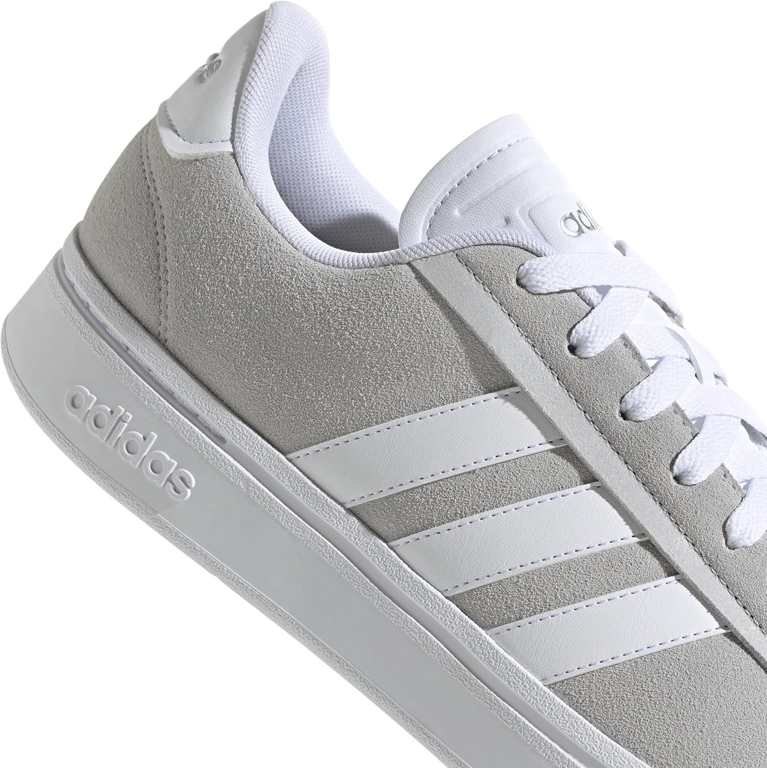 imageAdidas Mens Grand Court AlphaGreyWhiteSilver Metallic