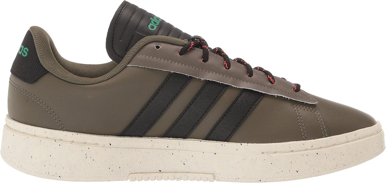 imageAdidas Mens Grand Court AlphaOlive StrataBlackCourt Green