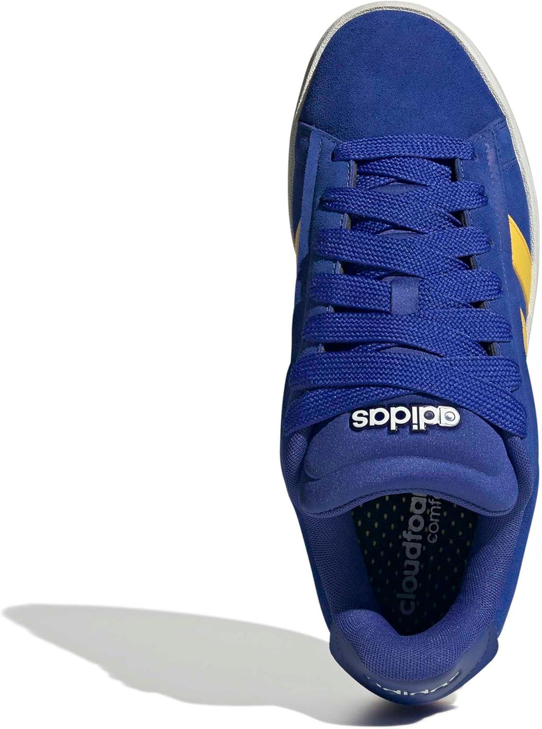 imageAdidas Mens Grand Court AlphaSemi Lucid BlueUtility YellowOff White