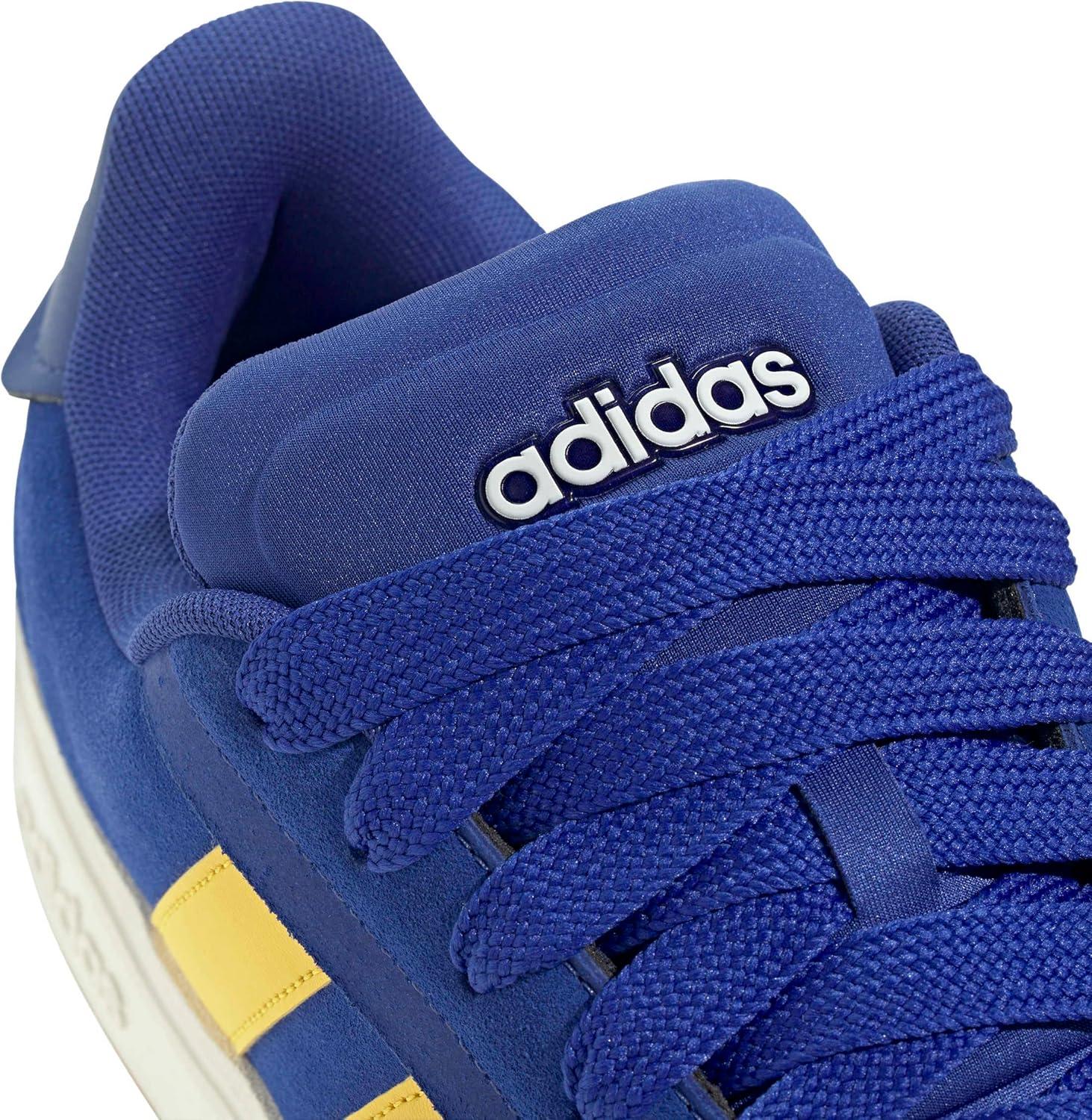 imageAdidas Mens Grand Court AlphaSemi Lucid BlueUtility YellowOff White