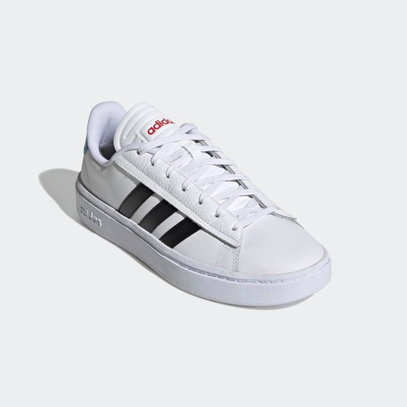 imageAdidas Mens Grand Court AlphaWhiteCore BlackBlue Rush