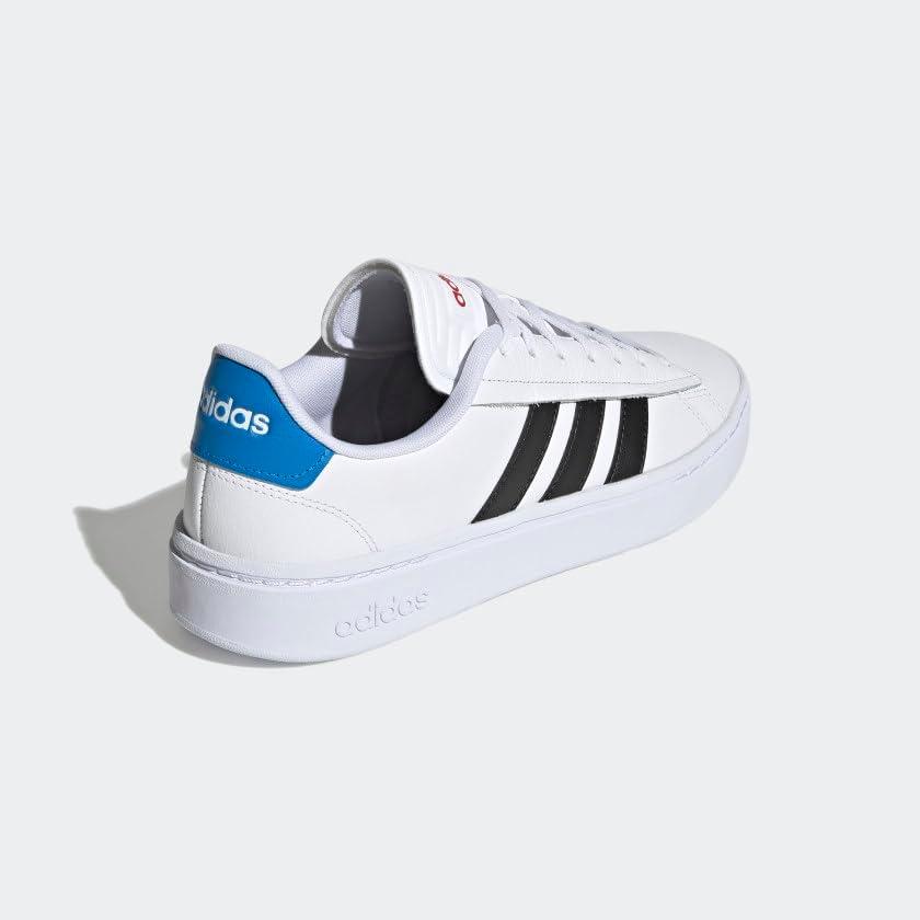 imageAdidas Mens Grand Court AlphaWhiteCore BlackBlue Rush