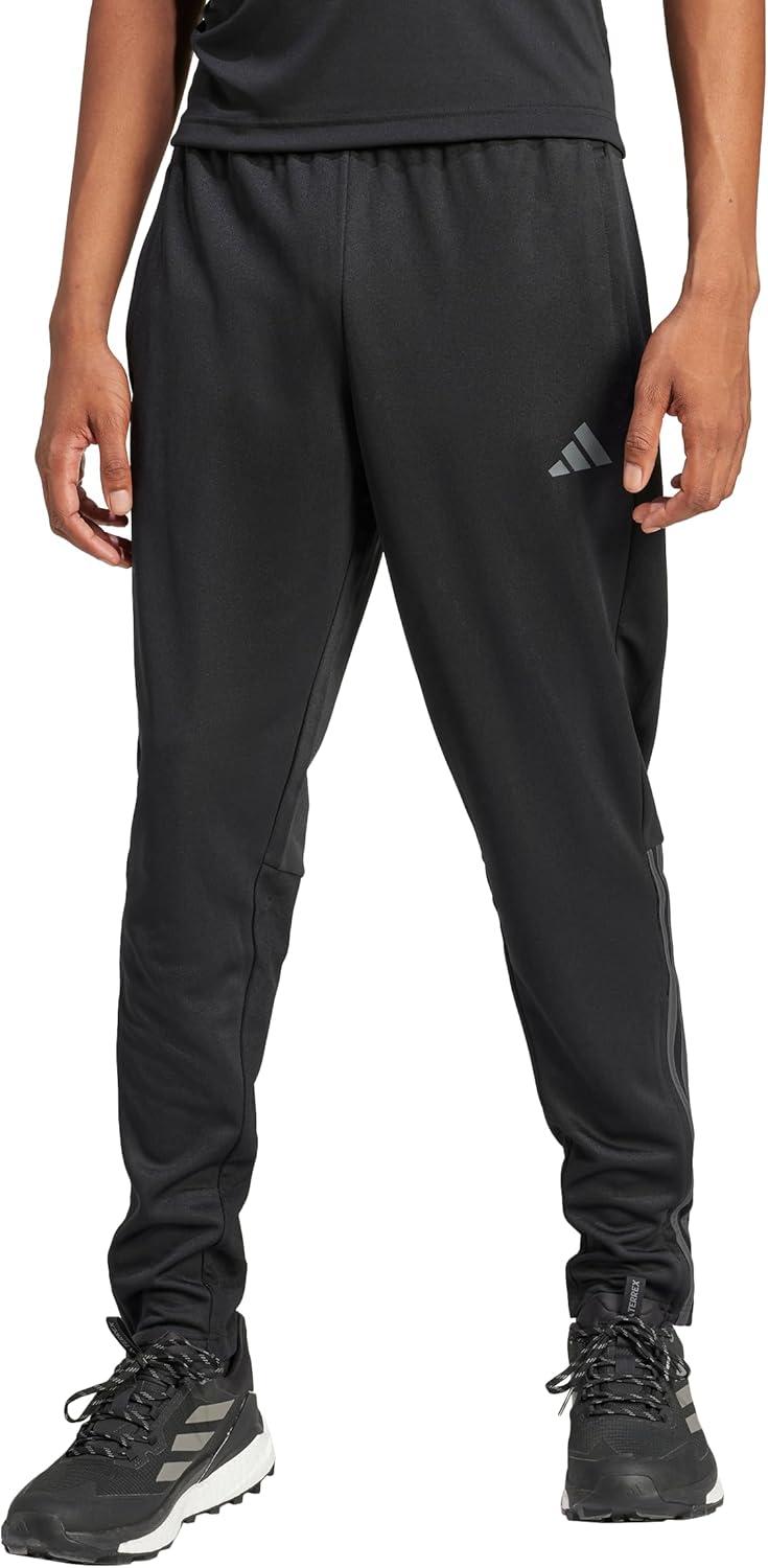 imageAdidas Mens Sereno Cut 3Stripes Slim Tapered PantsBlackGrey
