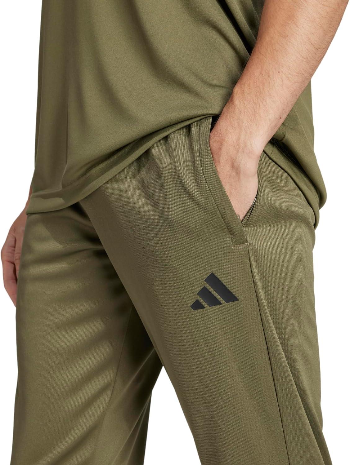 imageAdidas Mens Sereno Cut 3Stripes Slim Tapered PantsOlive StrataBlack