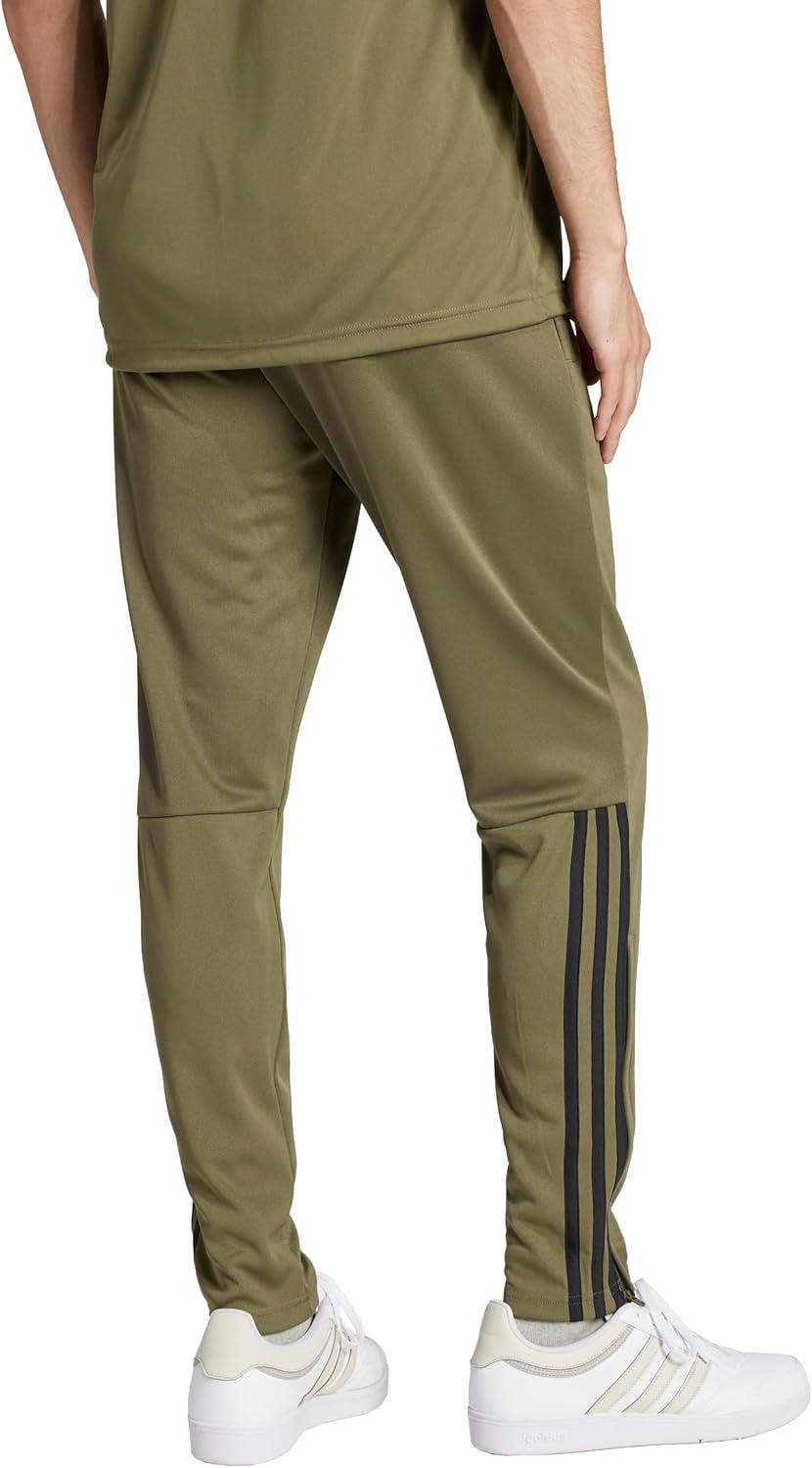imageAdidas Mens Sereno Cut 3Stripes Slim Tapered PantsOlive StrataBlack
