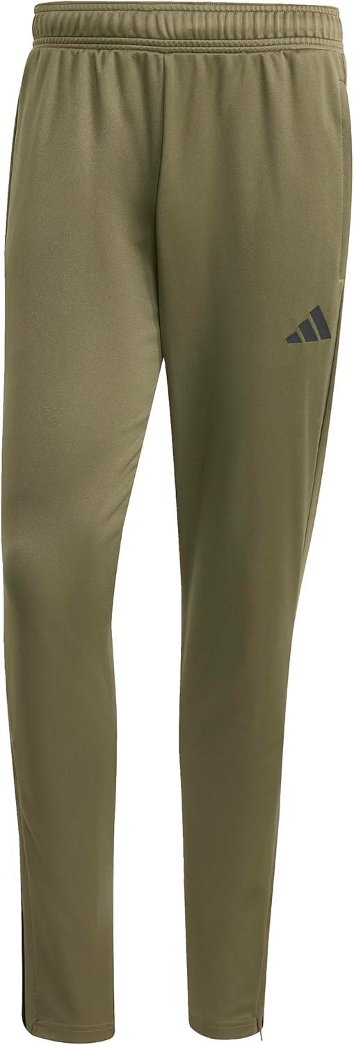 imageAdidas Mens Sereno Cut 3Stripes Slim Tapered PantsOlive StrataBlack