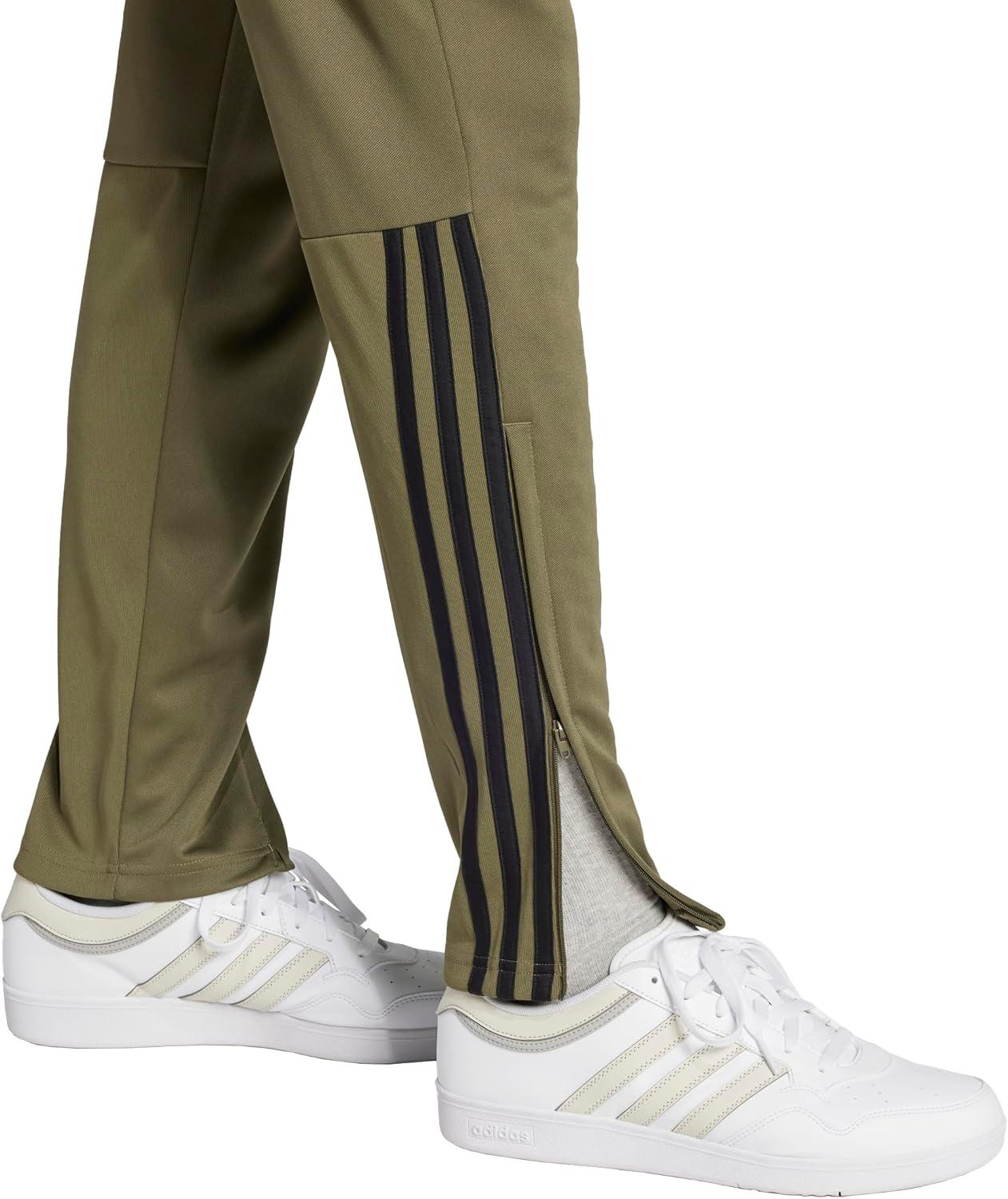 imageAdidas Mens Sereno Cut 3Stripes Slim Tapered PantsOlive StrataBlack
