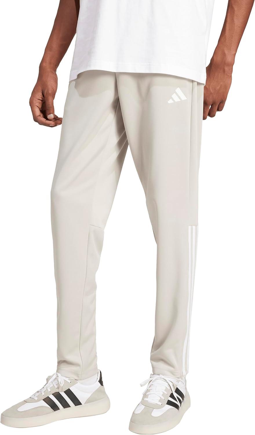 imageAdidas Mens Sereno Cut 3Stripes Slim Tapered PantsWonder AluminaWhite