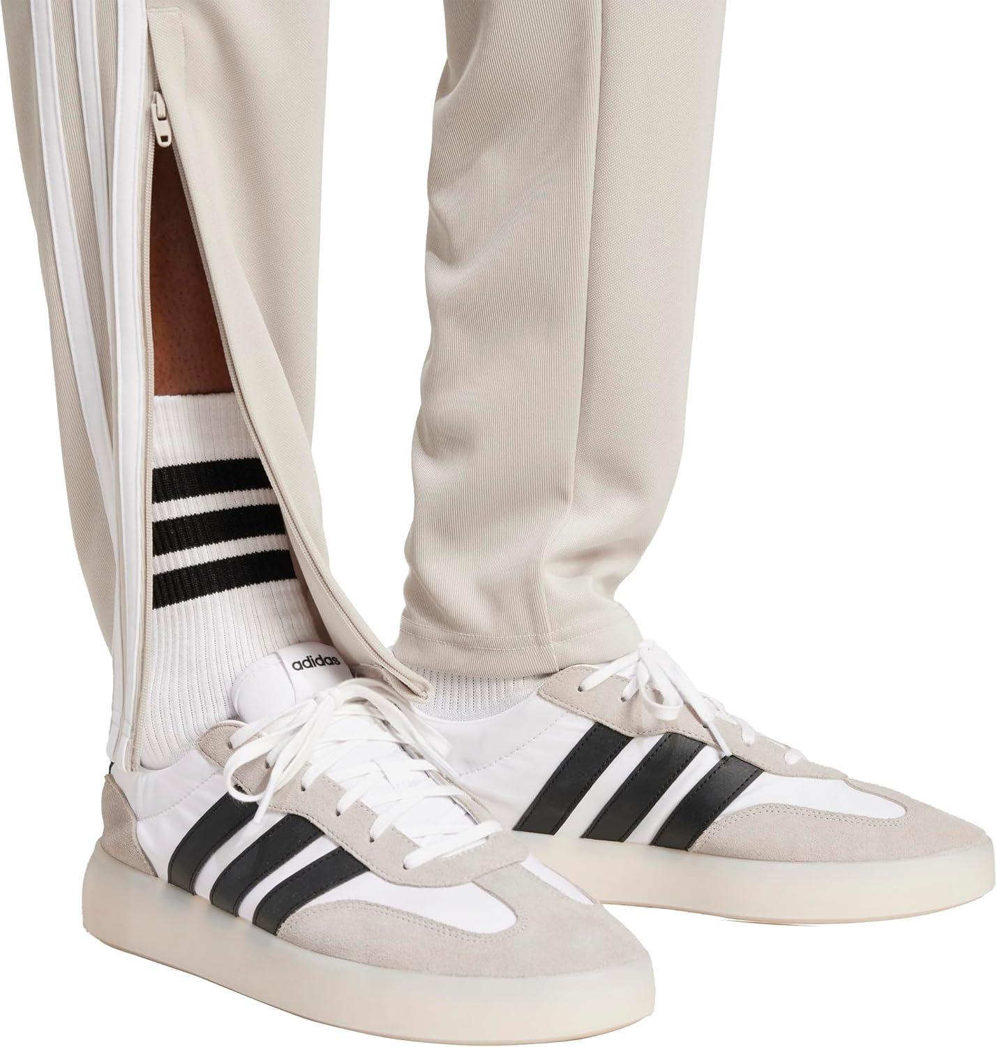 imageAdidas Mens Sereno Cut 3Stripes Slim Tapered PantsWonder AluminaWhite