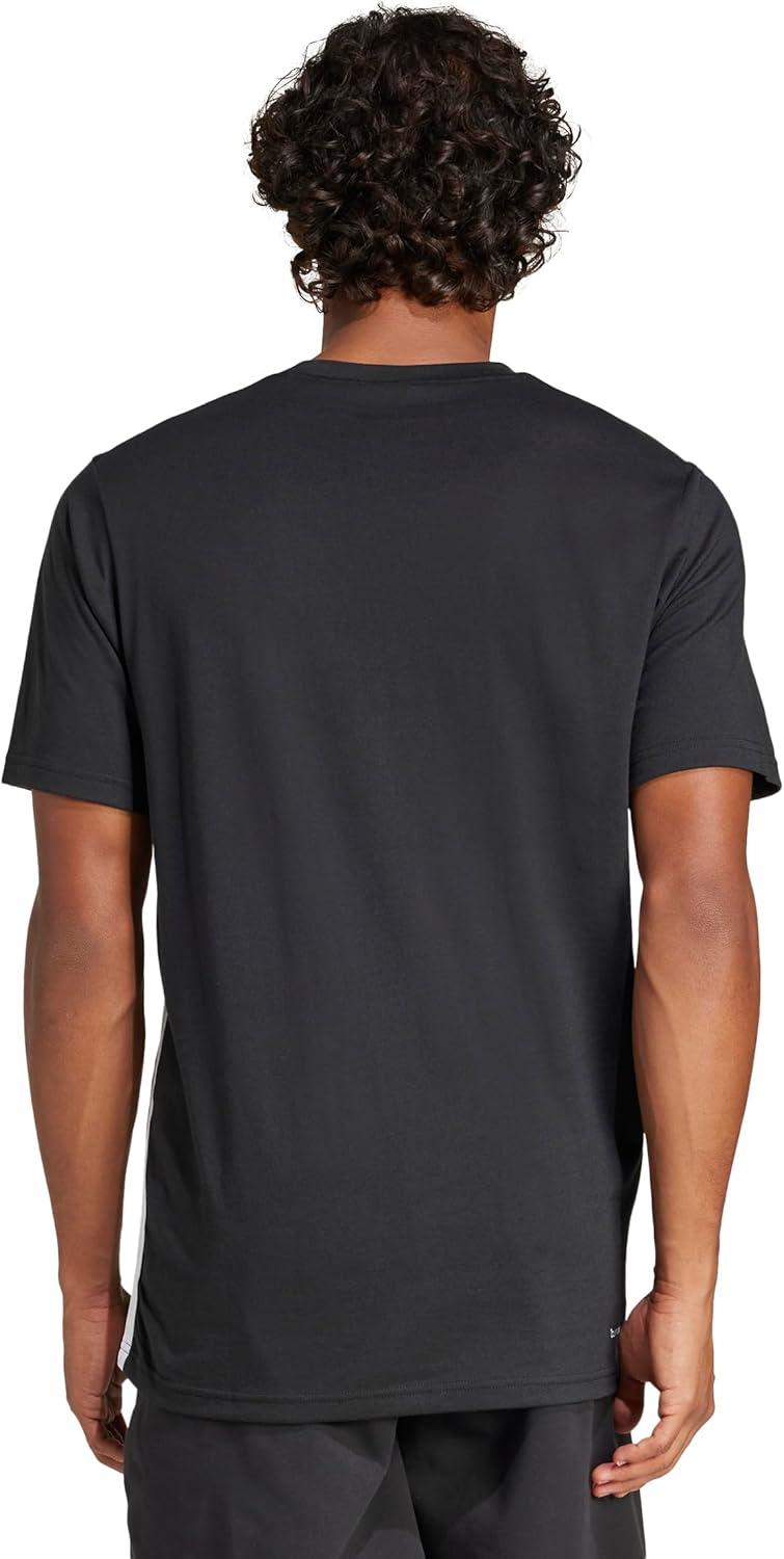 imageAdidas Mens Train Essentials Feelready 3Stripes TShirtBlack