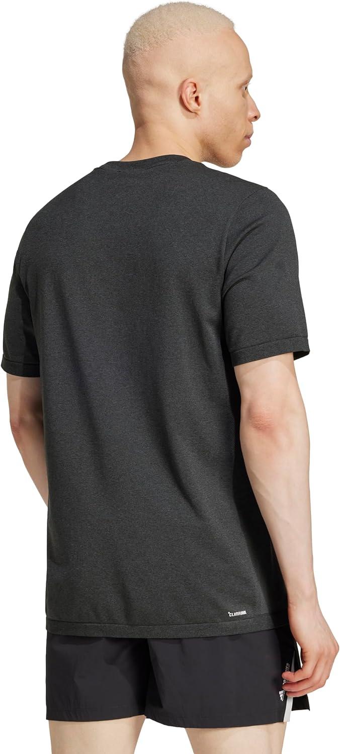imageAdidas Mens Train Essentials Structure TShirtBlackGrey