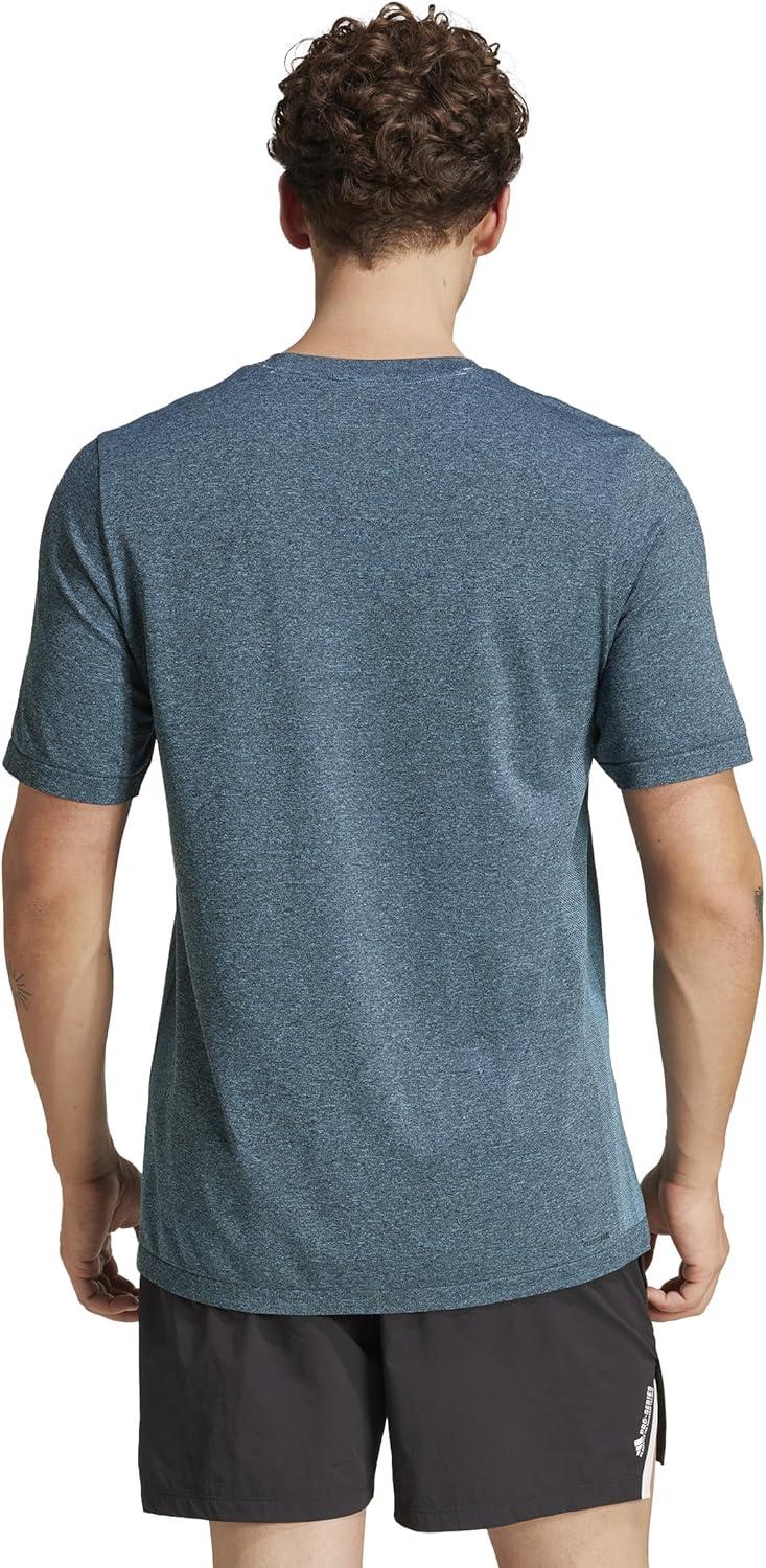 imageAdidas Mens Train Essentials Structure TShirtSemi Blue BurstGrey