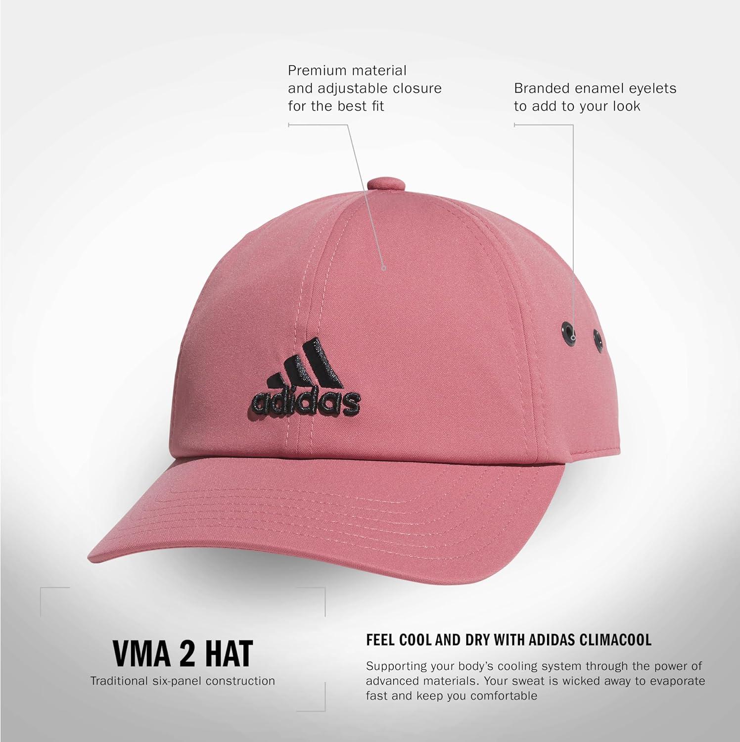 imageadidas Mens VMA 20 Relaxed Fit Adjustable HatPreloved CrimsonBlack