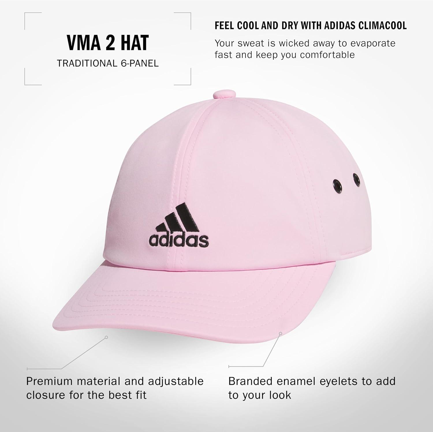 imageadidas Mens VMA 20 Relaxed Fit Adjustable HatTrue PinkBlack