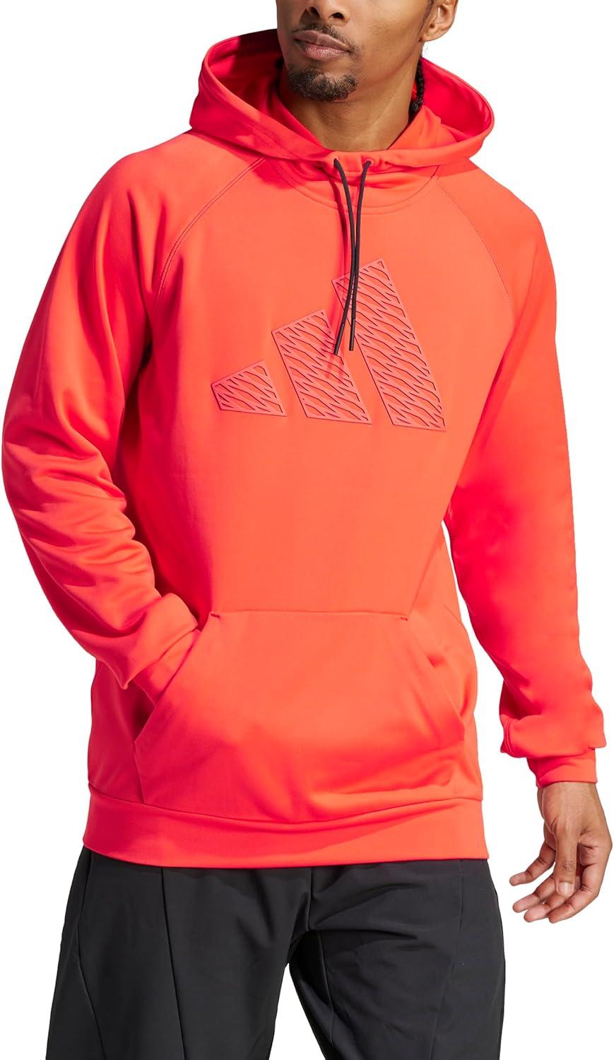 imageadidas mens Game and Go Big Logo Training HoodieBright Red