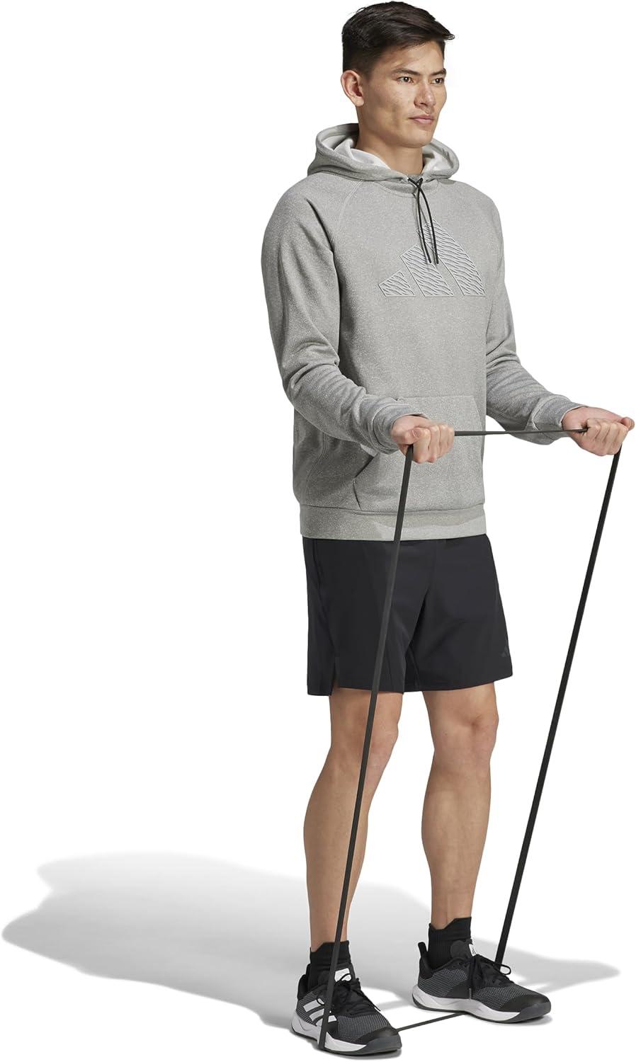 imageadidas mens Game and Go Big Logo Training HoodieMedium Grey Heather