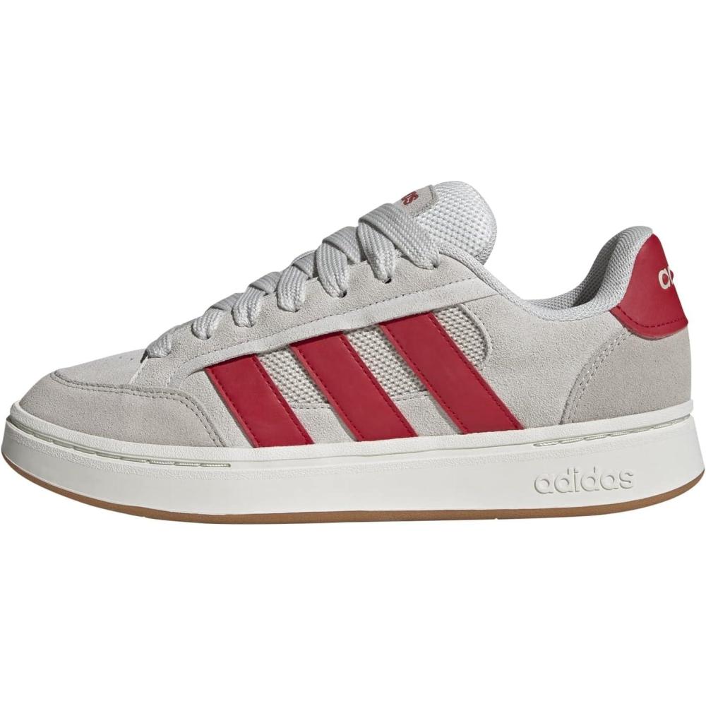 imageAdidas Mens Grand Court AlphaCrystal WhiteBetter ScarletOff White