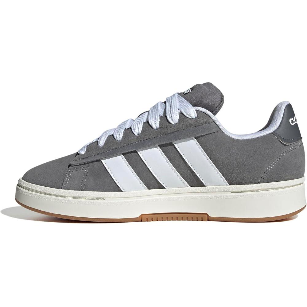 imageAdidas Mens Grand Court AlphaGreyWhiteOff White