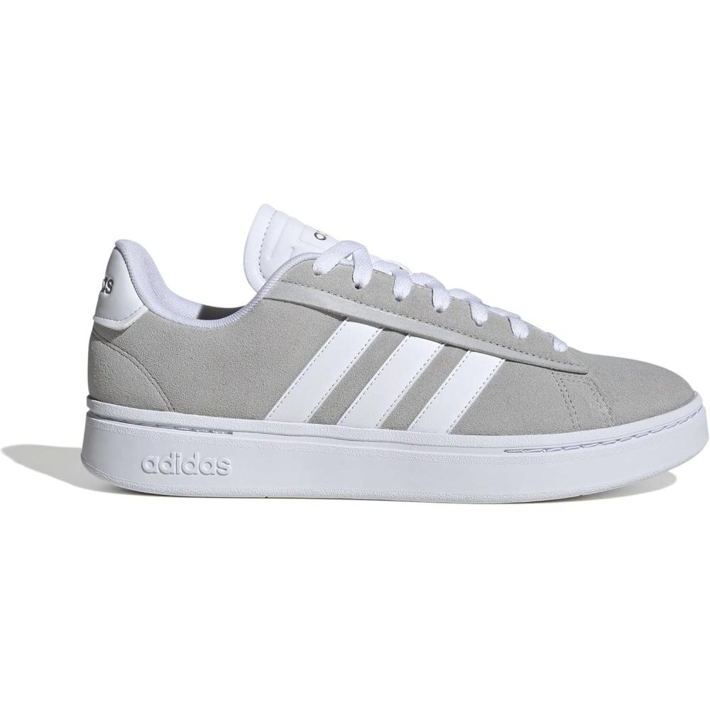 imageAdidas Mens Grand Court AlphaGreyWhiteSilver Metallic