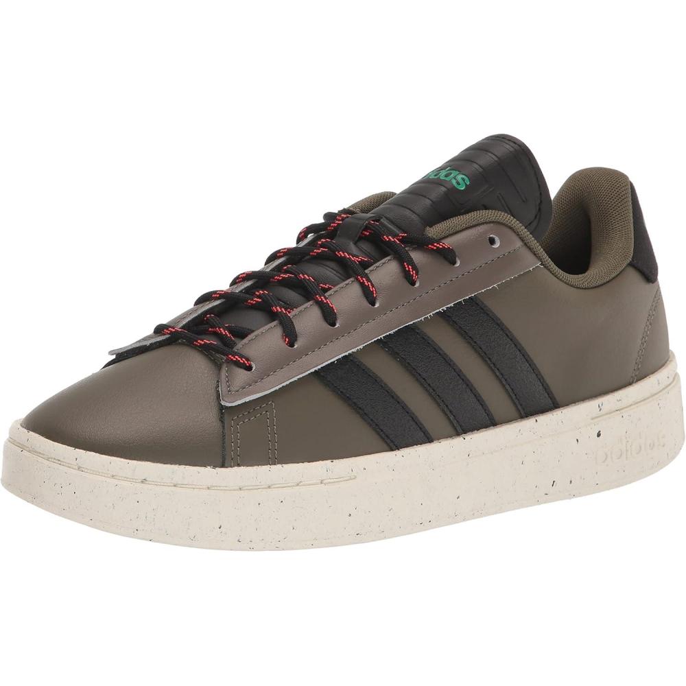 imageAdidas Mens Grand Court AlphaOlive StrataBlackCourt Green