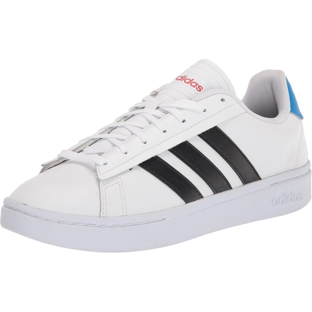 imageAdidas Mens Grand Court AlphaWhiteCore BlackBlue Rush