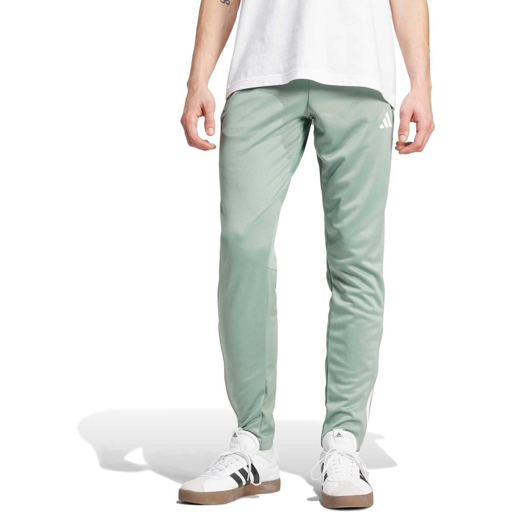 imageAdidas Mens Sereno Cut 3Stripes Slim Tapered PantsSilver GreenWhite
