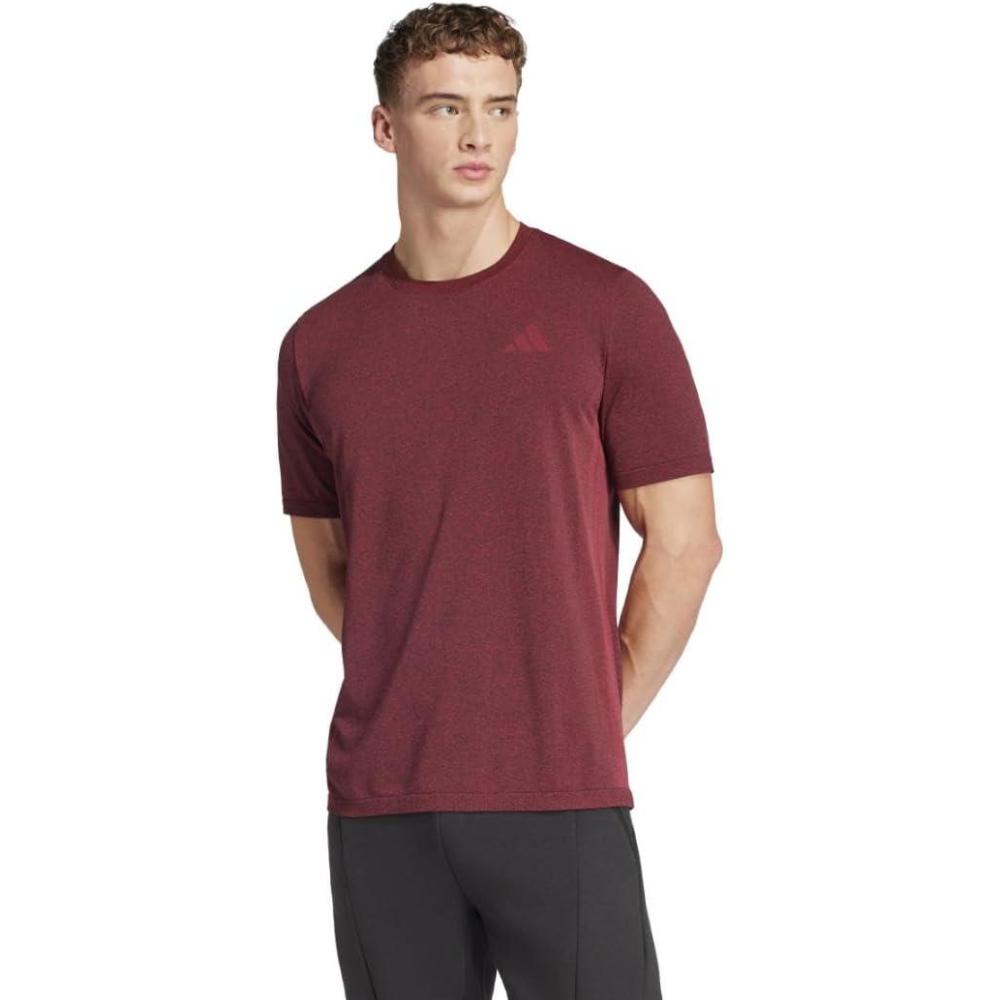 imageAdidas Mens Train Essentials Structure TShirtPure RubyGrey