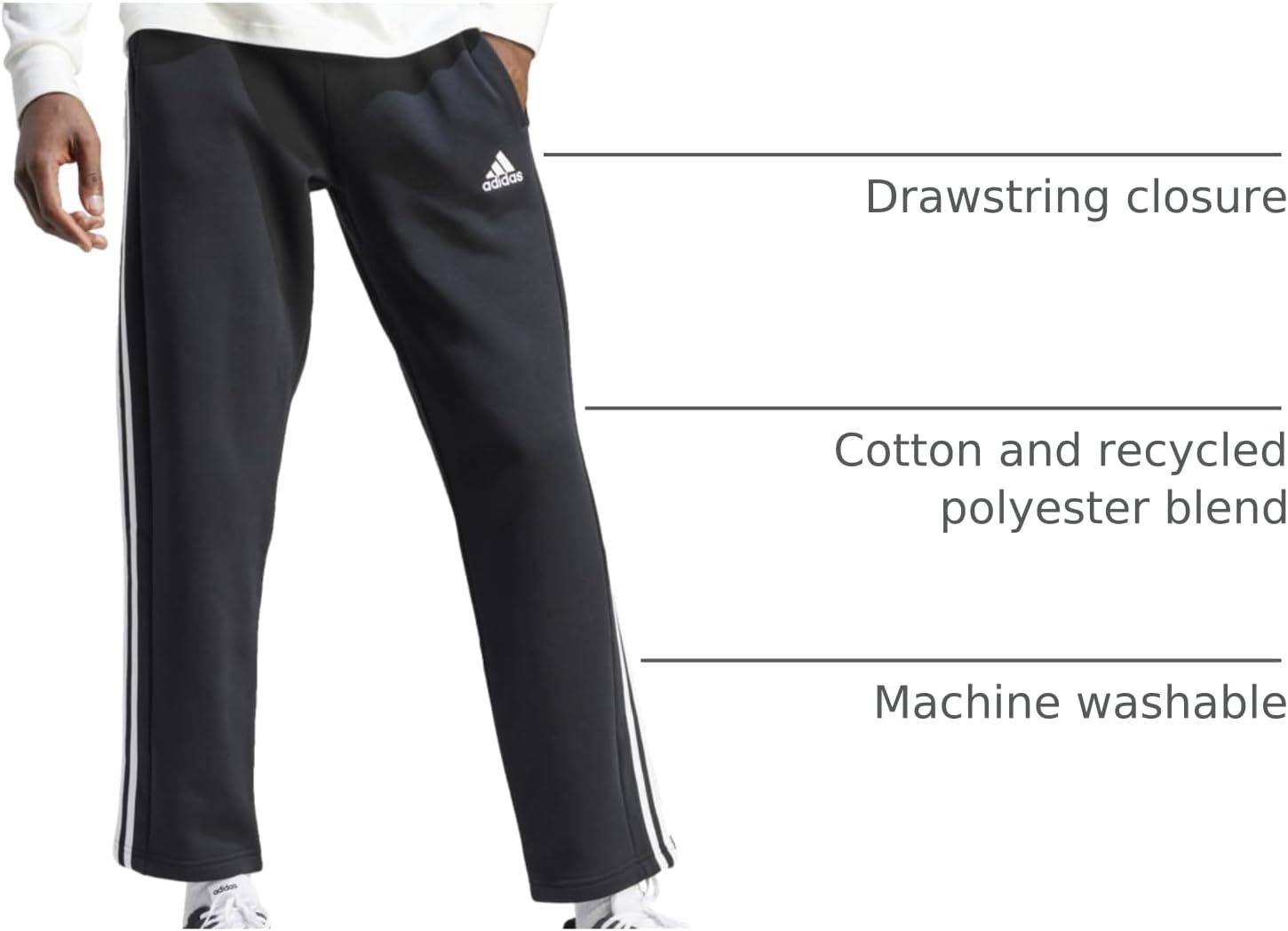 imageAdidas Mens Essentials 3Stripes Regular Tricot PantspantsBlack