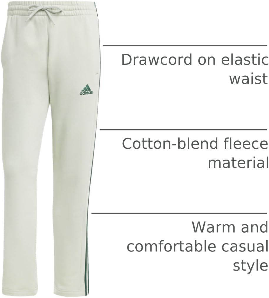 imageAdidas Mens Essentials 3Stripes Regular Tricot PantspantsLinen Green