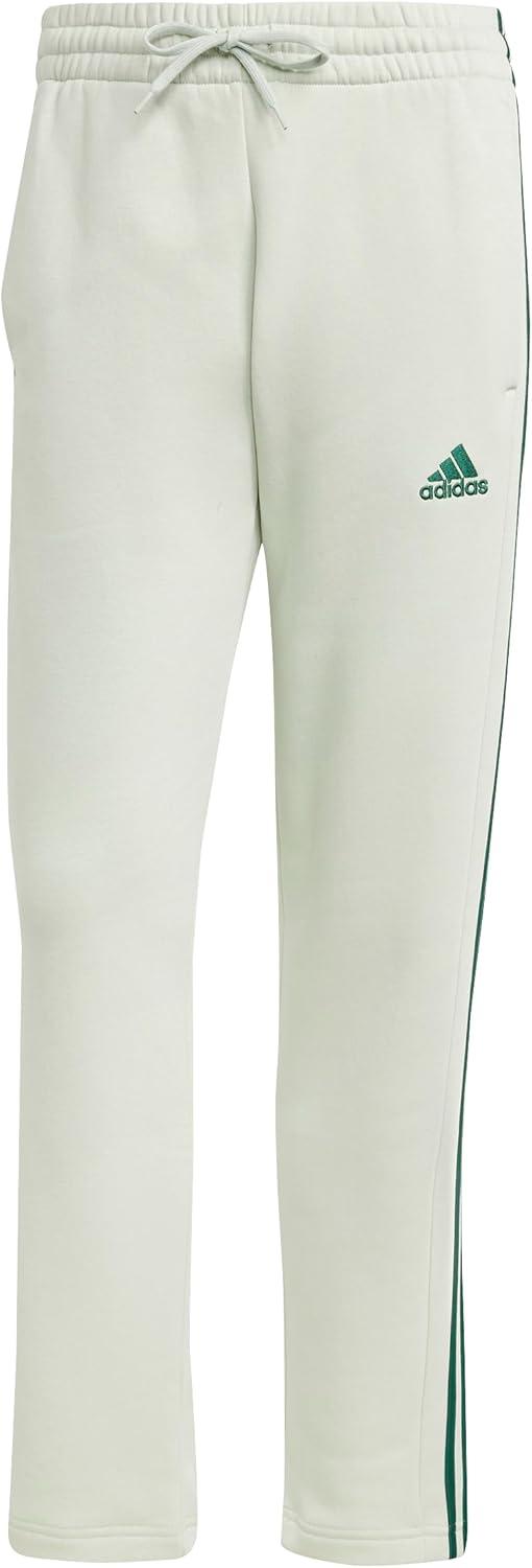 imageAdidas Mens Essentials 3Stripes Regular Tricot PantspantsLinen Green