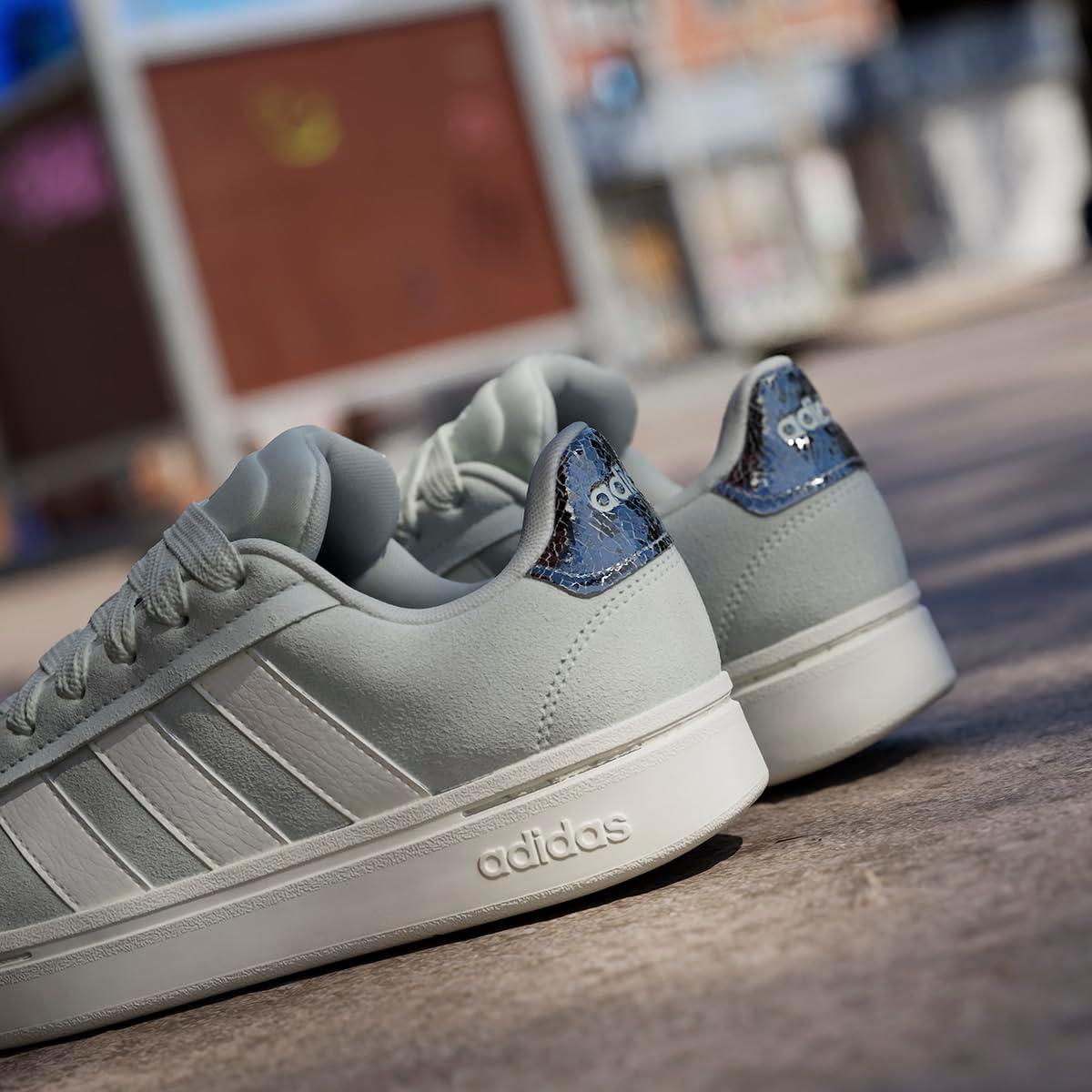 imageAdidas Mens Grand Court Alpha 00sLingrn Owhite Silvmt