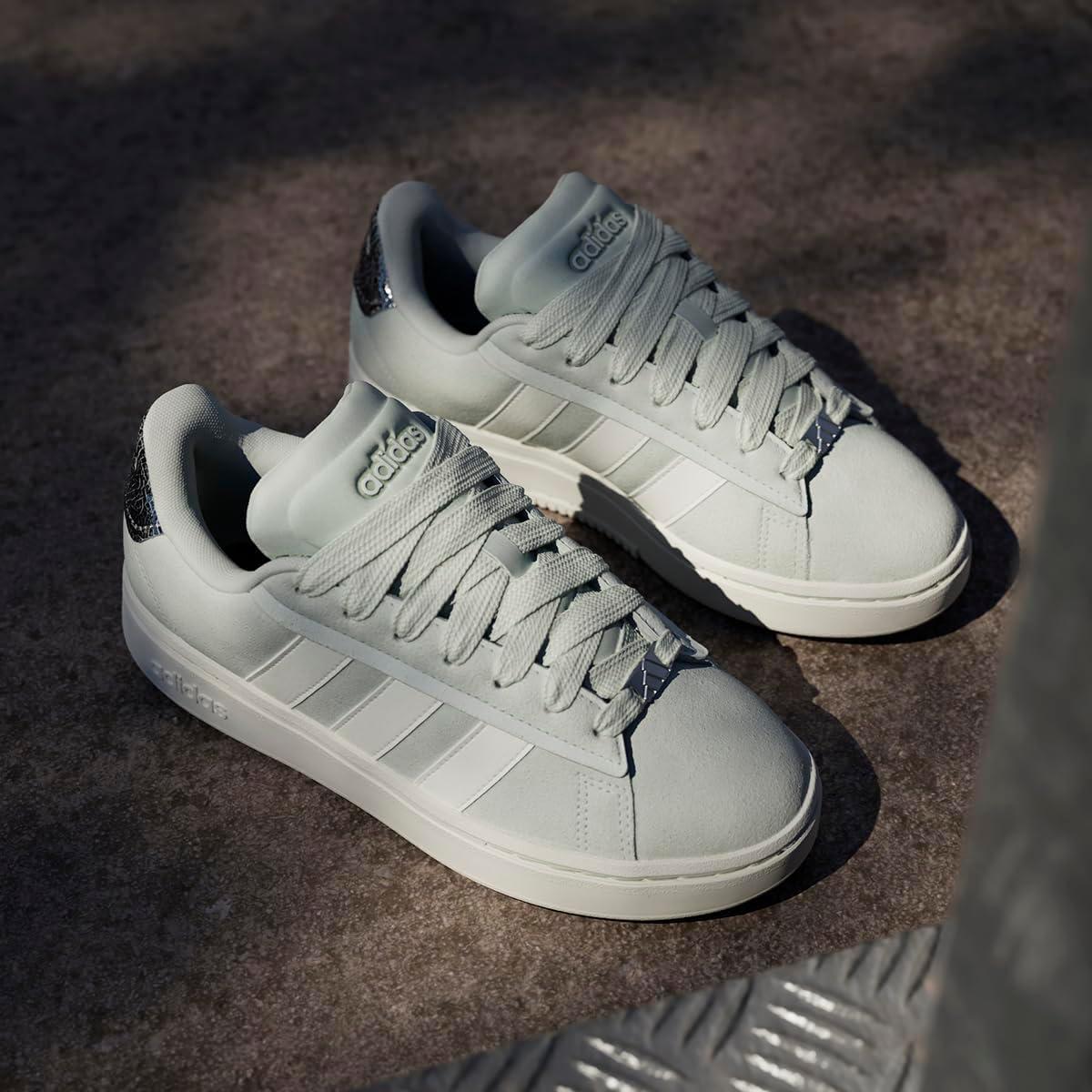 imageAdidas Mens Grand Court Alpha 00sLingrn Owhite Silvmt
