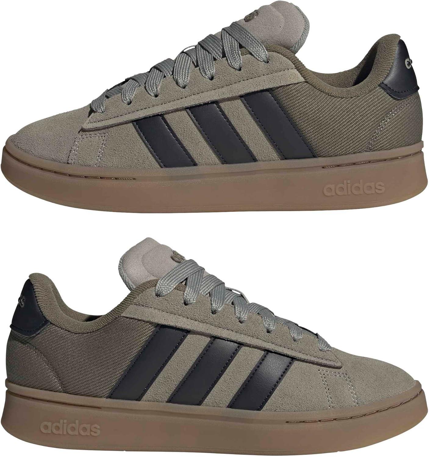 imageAdidas Mens Grand Court Alpha 00sSilver PebbleBlackOlive Strata