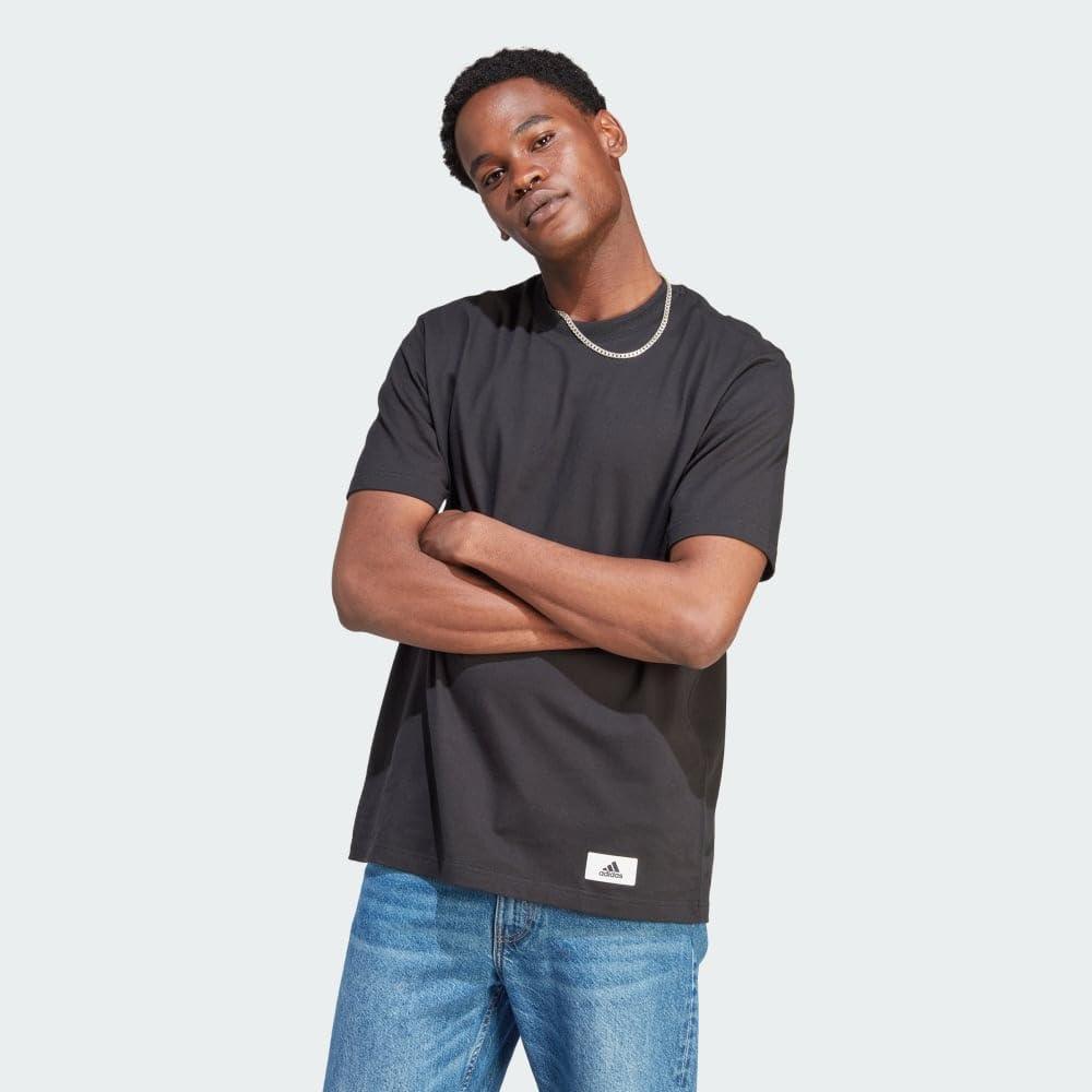 imageAdidas Mens Lounge TShirtBlack Q3