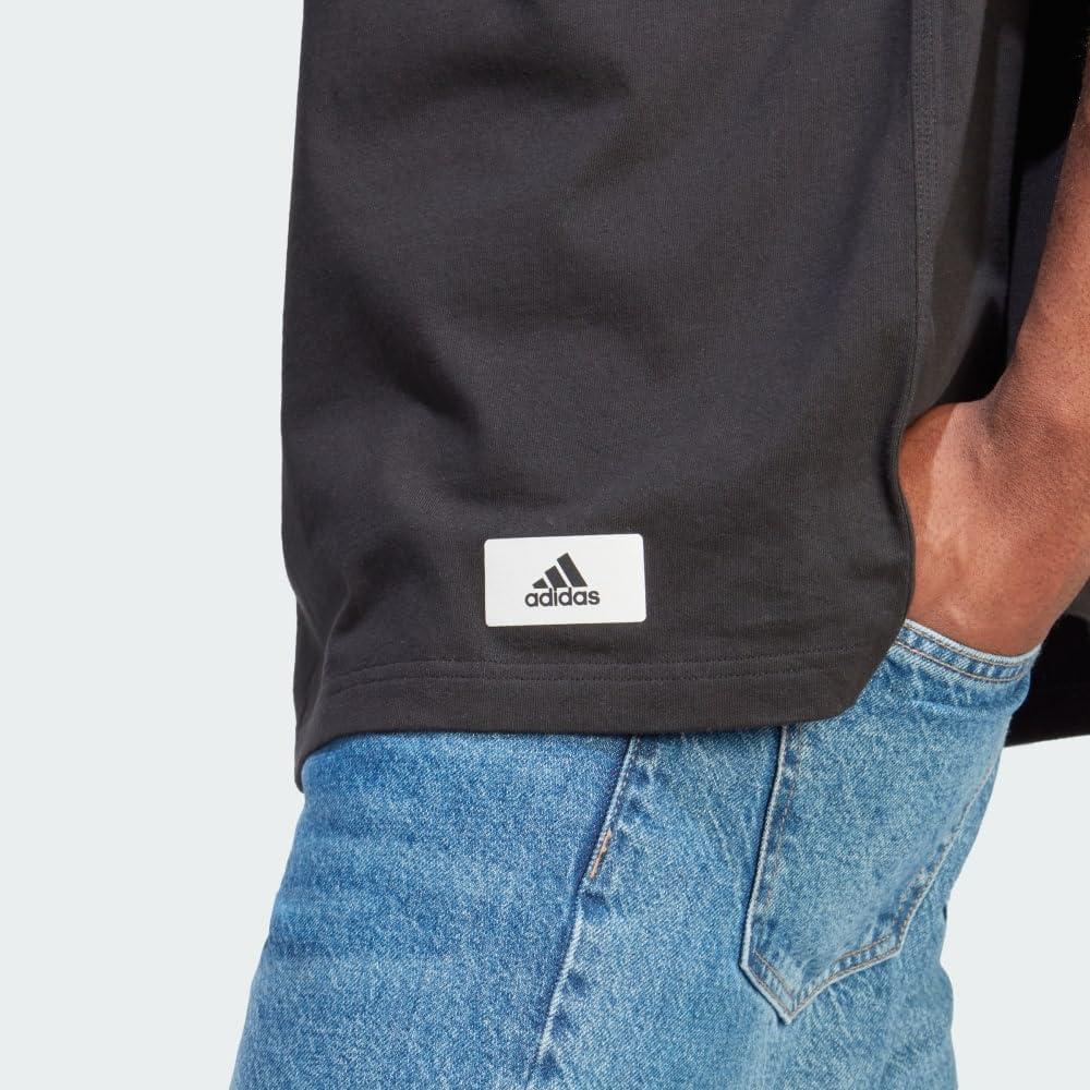 imageAdidas Mens Lounge TShirtBlack Q3