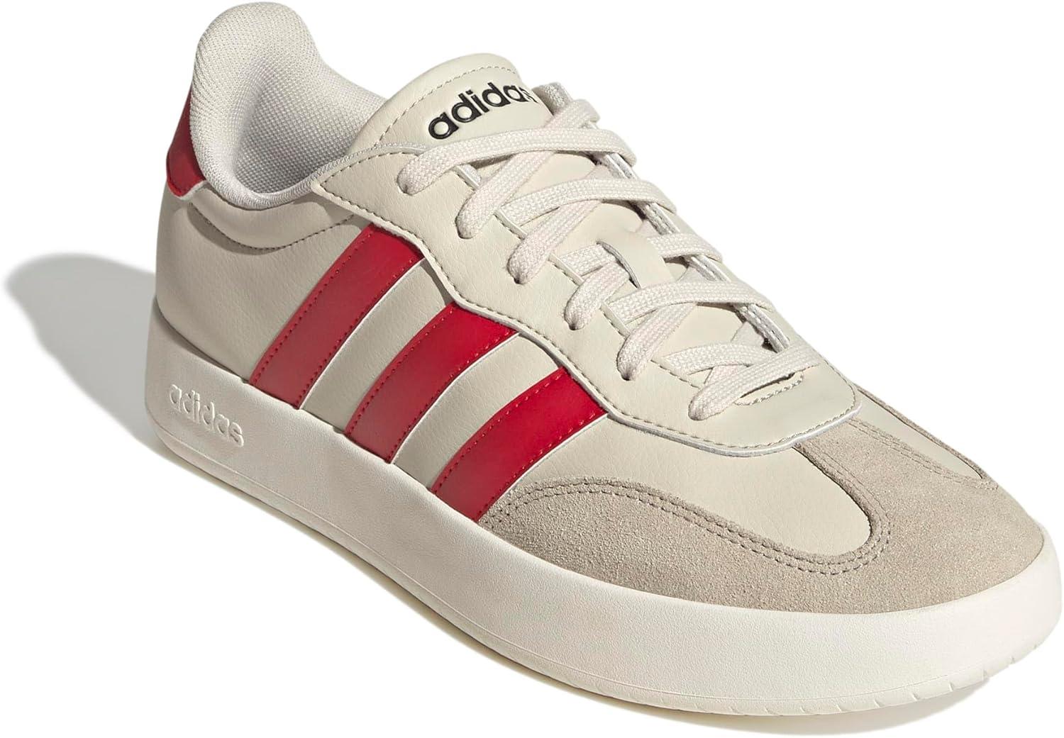 imageadidas Mens Barreda Fashion SneakersAluminaBetter ScarletWonder Beige