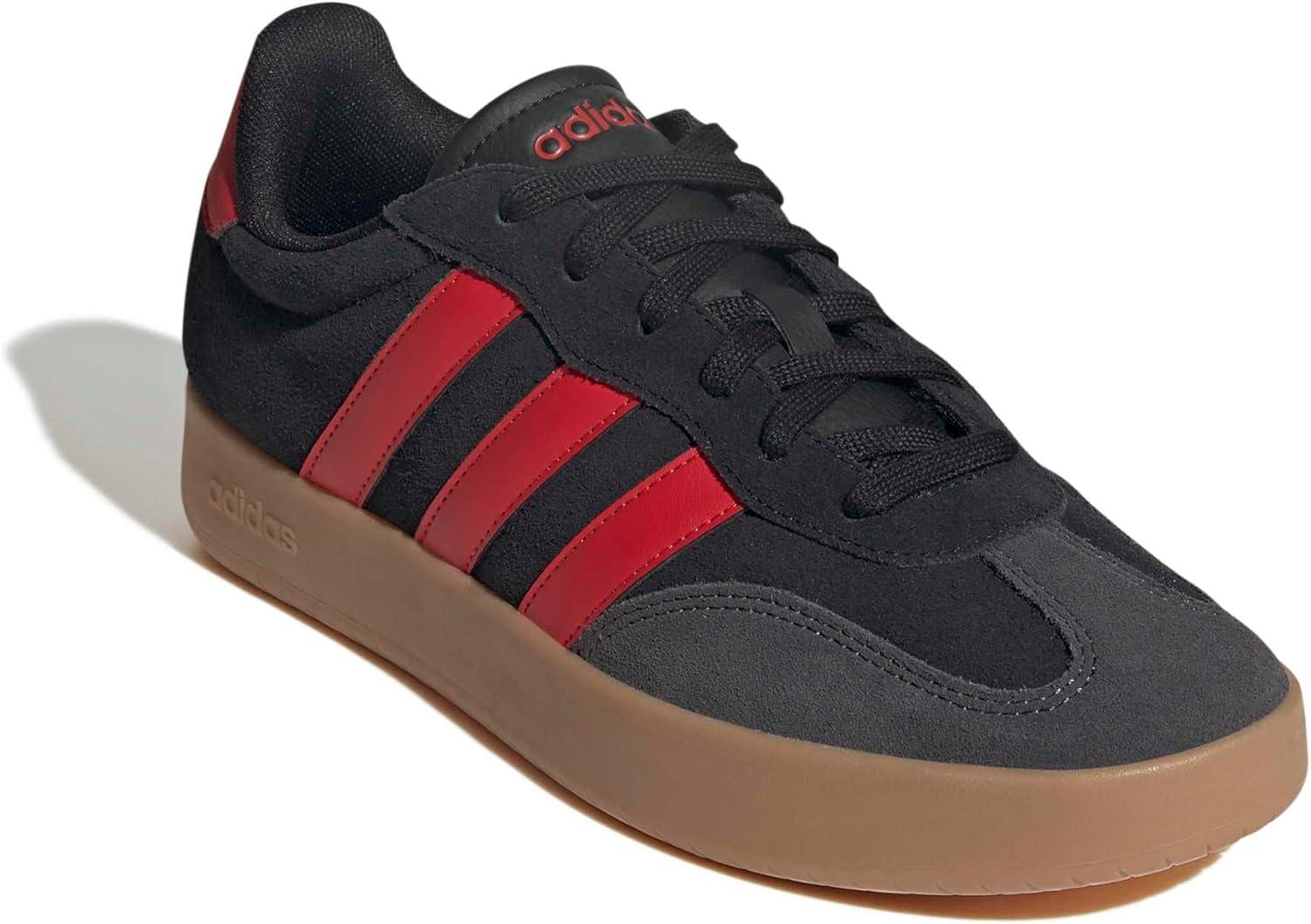imageadidas Mens Barreda Fashion SneakersBlackBetter ScarletGum
