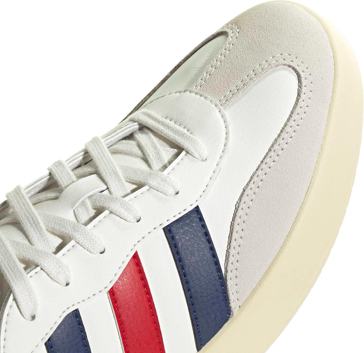 imageadidas Mens Barreda Fashion SneakersOff WhiteDark BlueBetter Scarlet