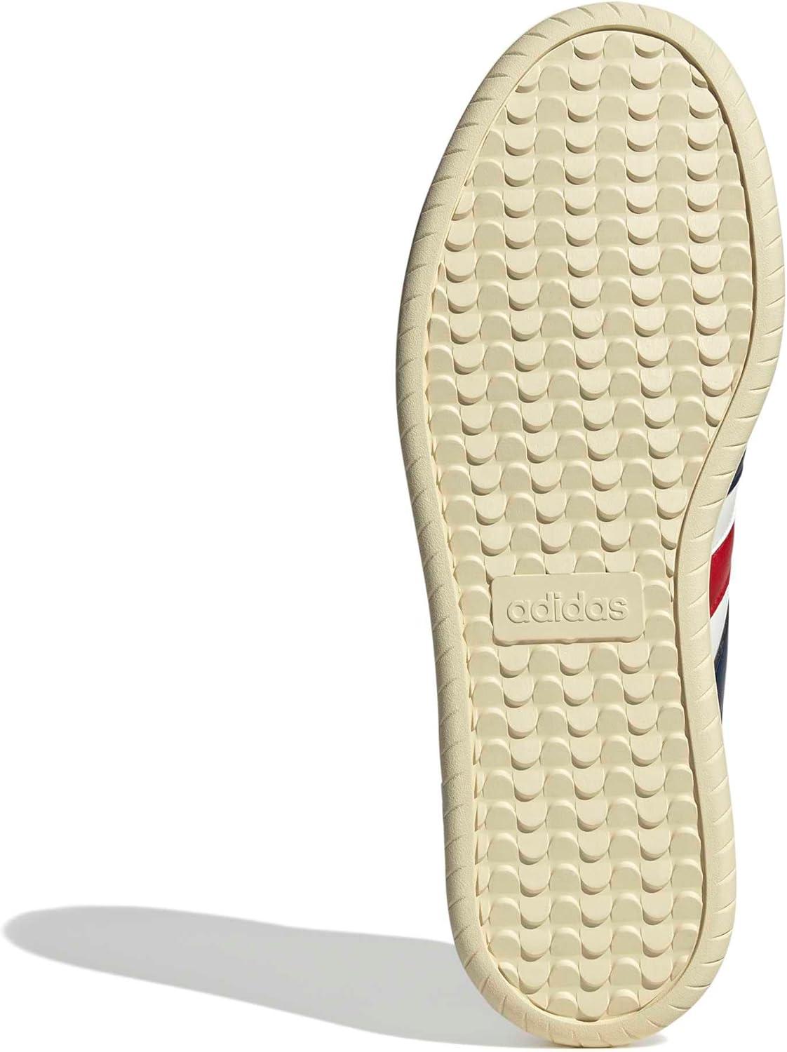 imageadidas Mens Barreda Fashion SneakersOff WhiteDark BlueBetter Scarlet