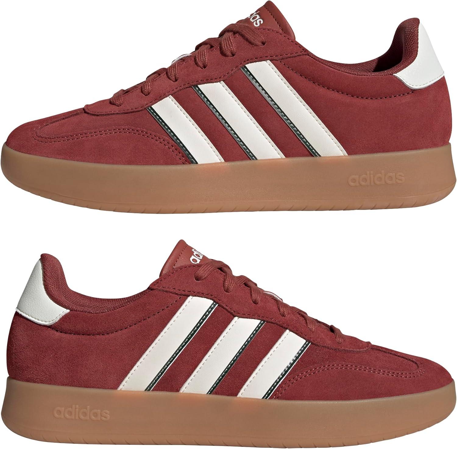 imageadidas Mens Barreda Fashion SneakersPreloved RubyOff WhiteCollegiate Green